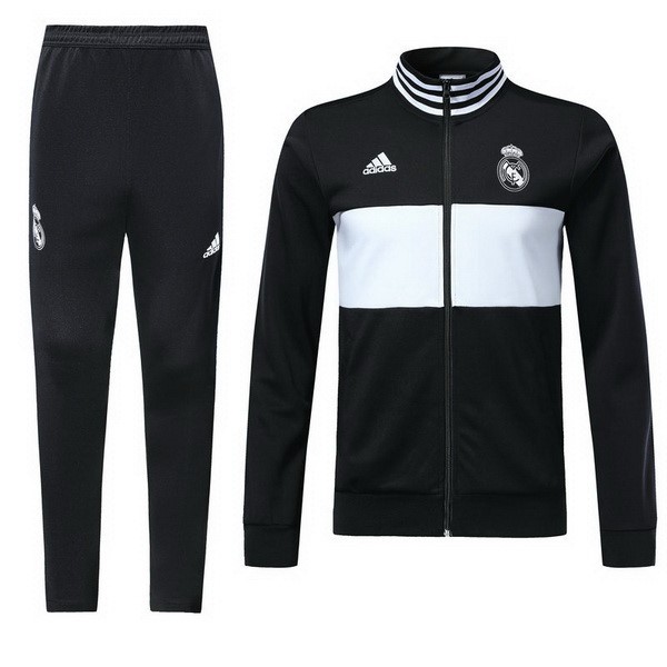 Chandal Niños Real Madrid 2018-2019 Negro Blanco